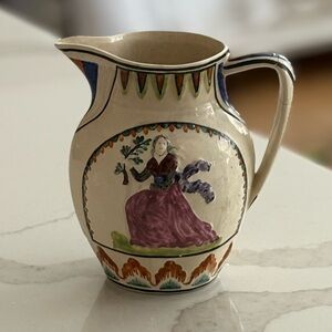 Very rare, antique Leeds of England Pitcher